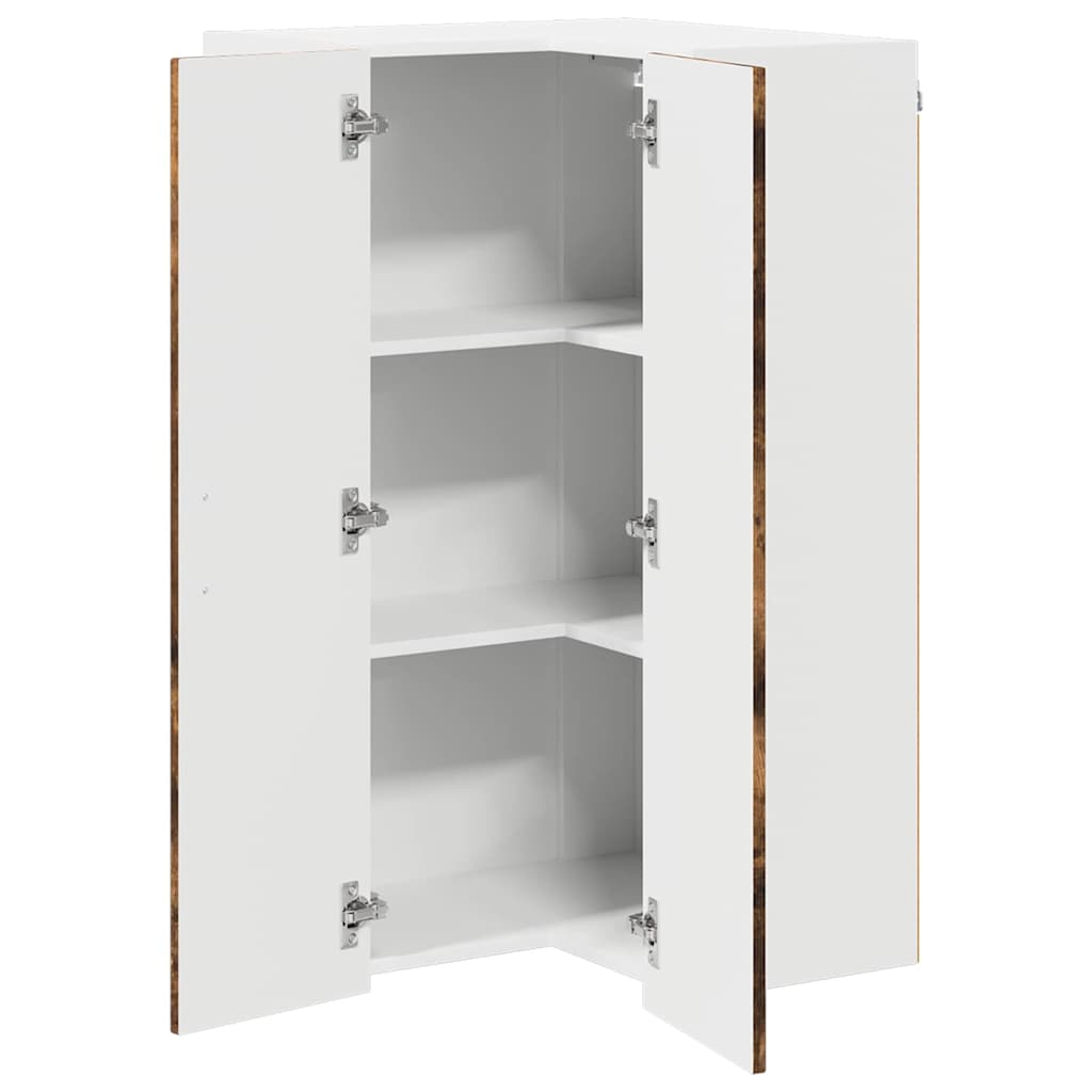 Küchenhängeschrank mit Regal Geräucherte Eiche 57 x 57 x 100 cm